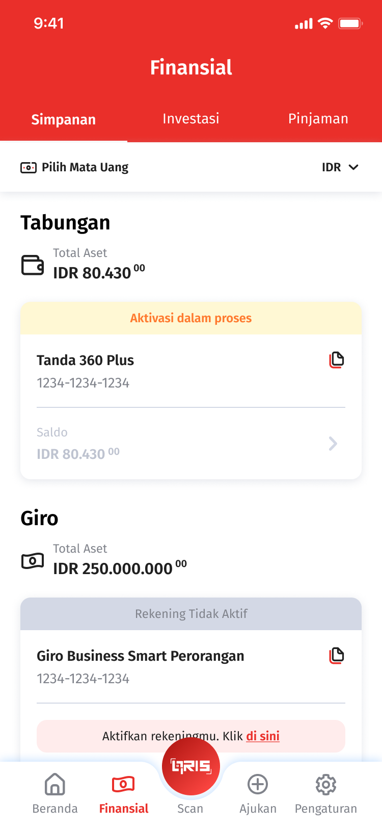 Reaktivasi OCBC mobile